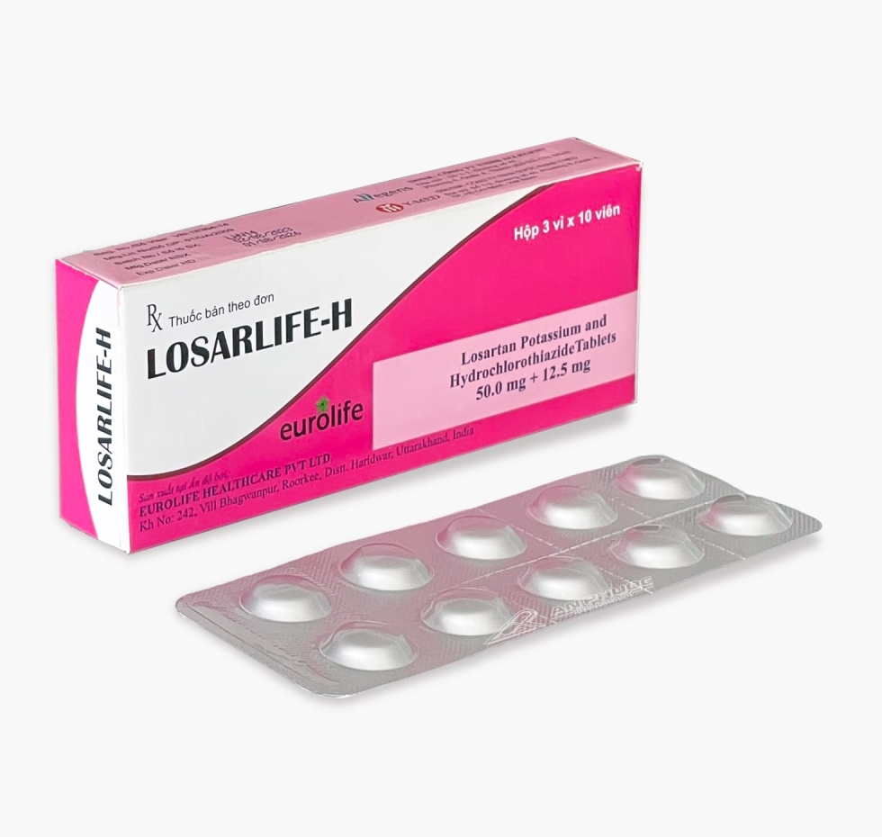 Thuốc Losarlife-H® |【Hộp 30 viên】