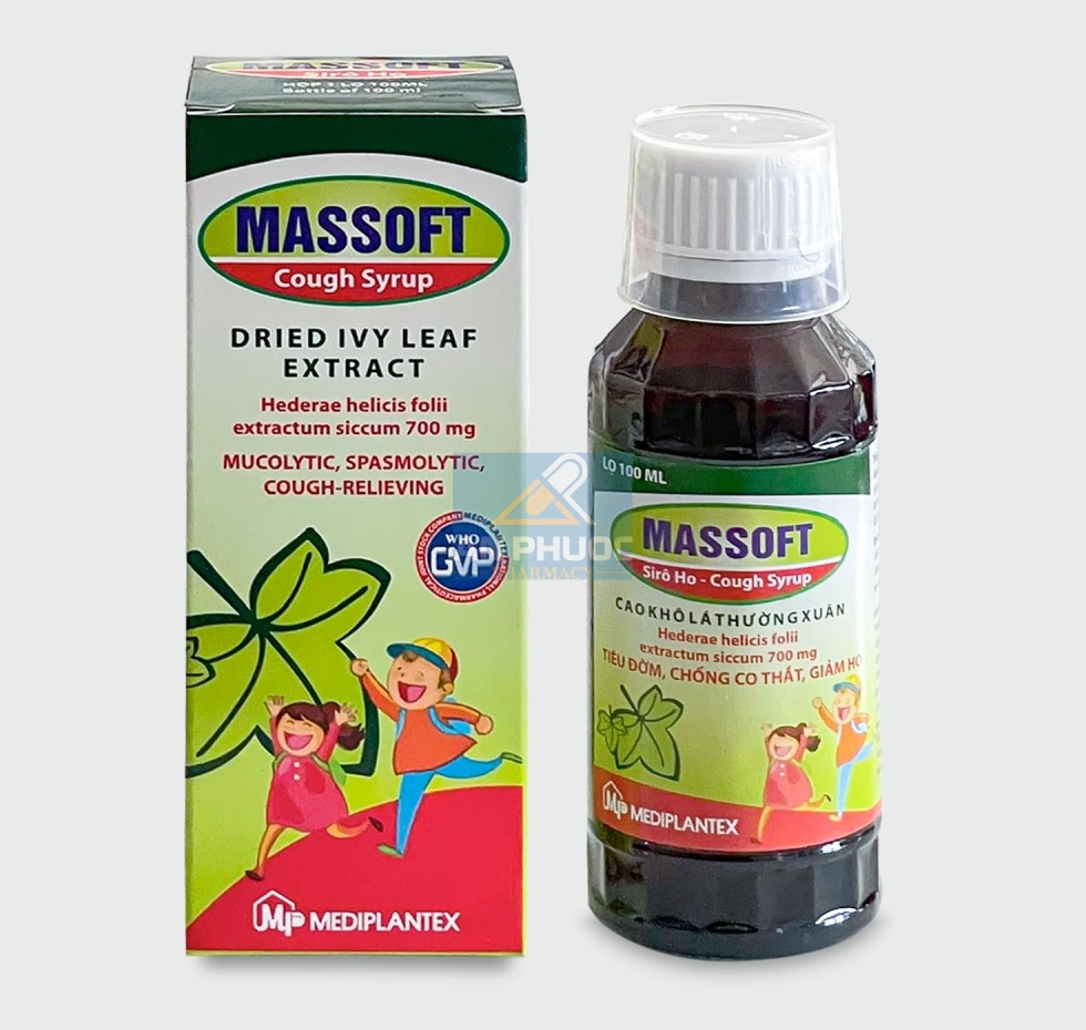 Thuốc Massoft™ 100ml | Siro Ho Lá Thường Xuân