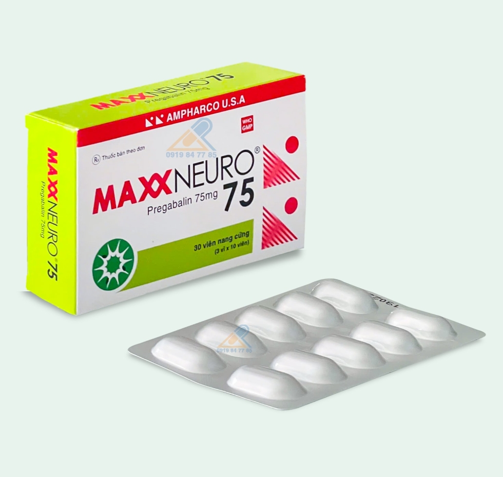 Thuốc Maxxneuro® 75mg | Pregabalin 