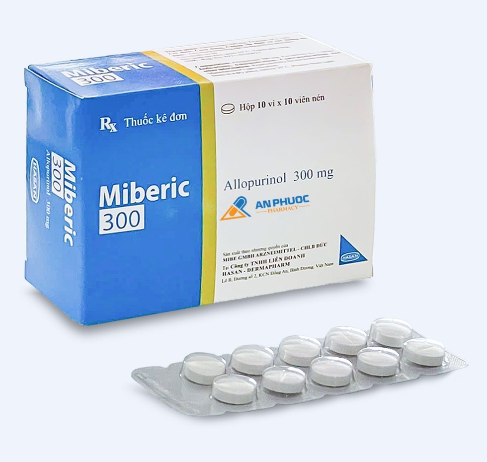 Thuốc Miberic® 300mg | Allopurinol |【Hộp 100 viên】