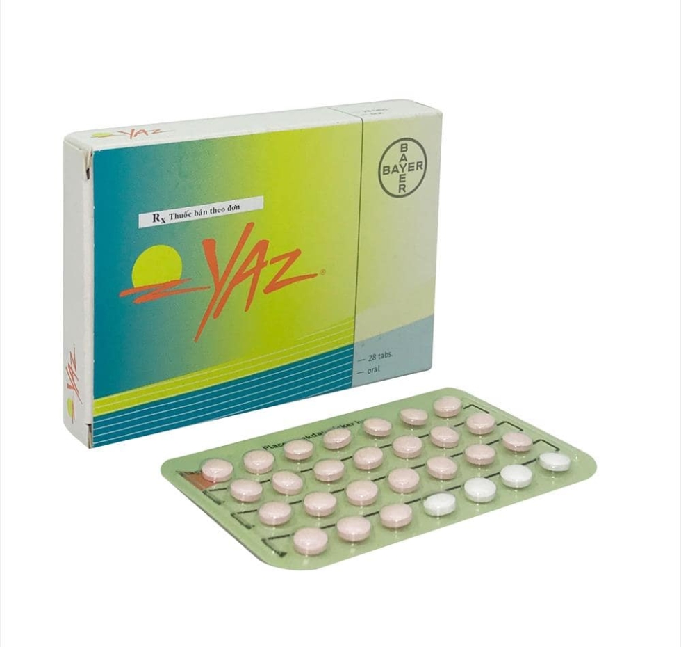 Thuốc ngừa thai Yaz 0.02mg/3mg