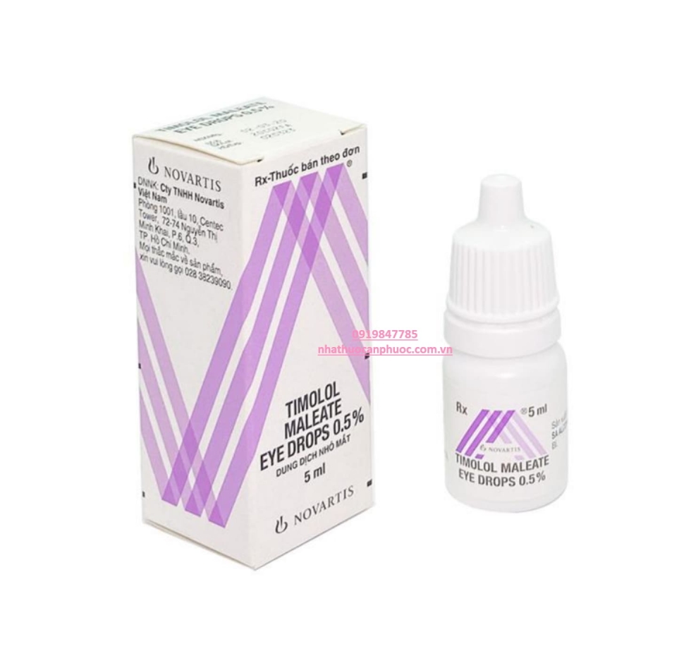 Thuốc nhỏ mắt Timolol maleate eye drops 0.5% 5ml 
