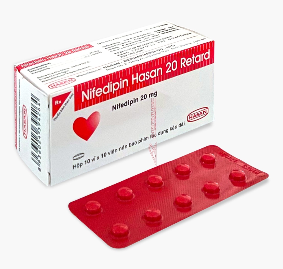Thuốc Nifedipin® Hasan 20mg