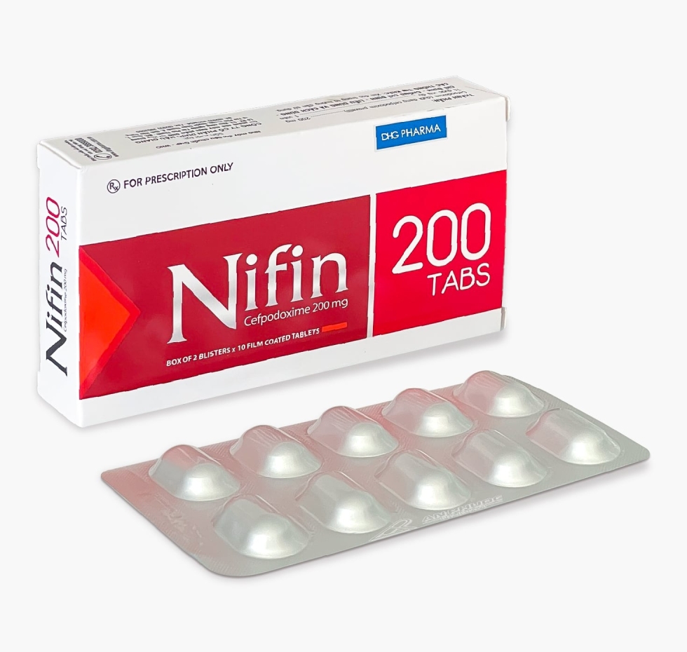 Thuốc Nifin® 200mg | Cefpodoxime |【Hộp 20 viên】