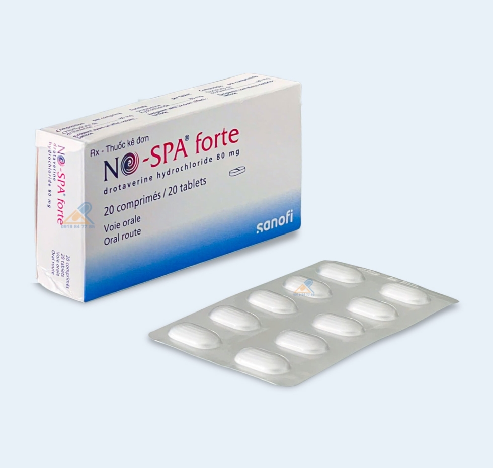 Thuốc No-spa® Fort 80mg |【Hộp 20 Viên】