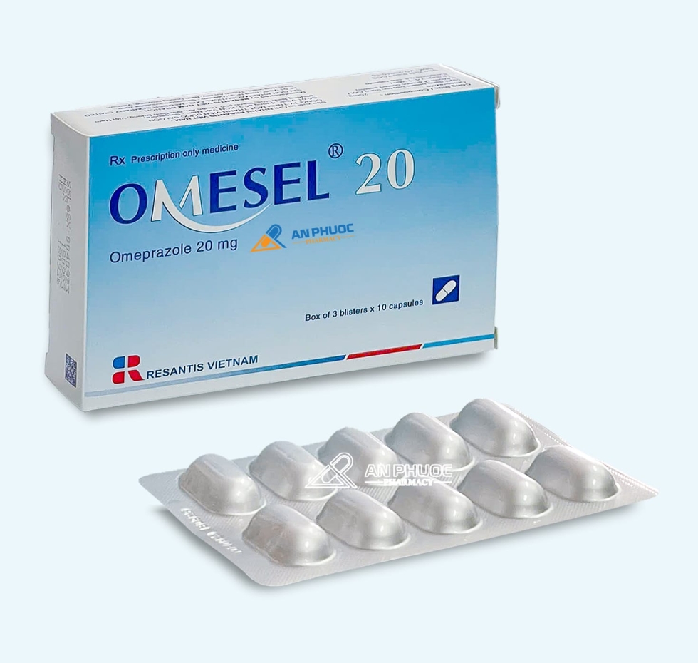 Thuốc Omesel® 20mg | Omeprazole |【Hộp 30 viên】