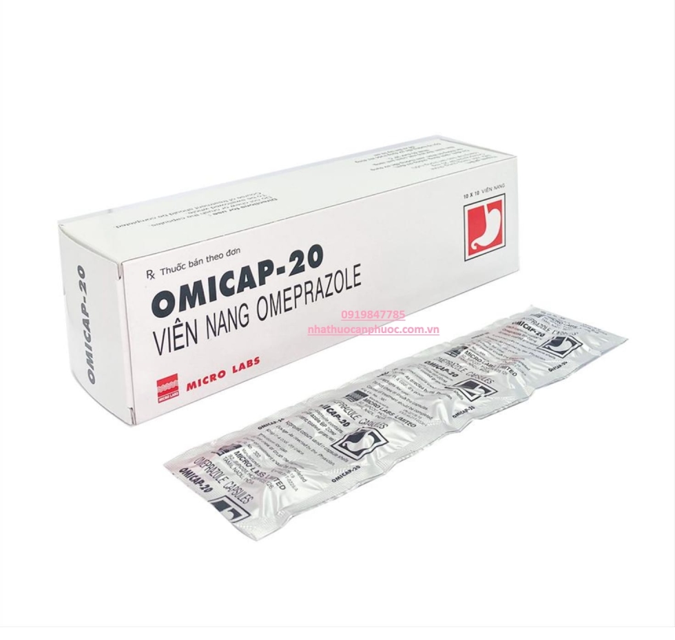 Thuốc Omicap-20 (omeprazole)