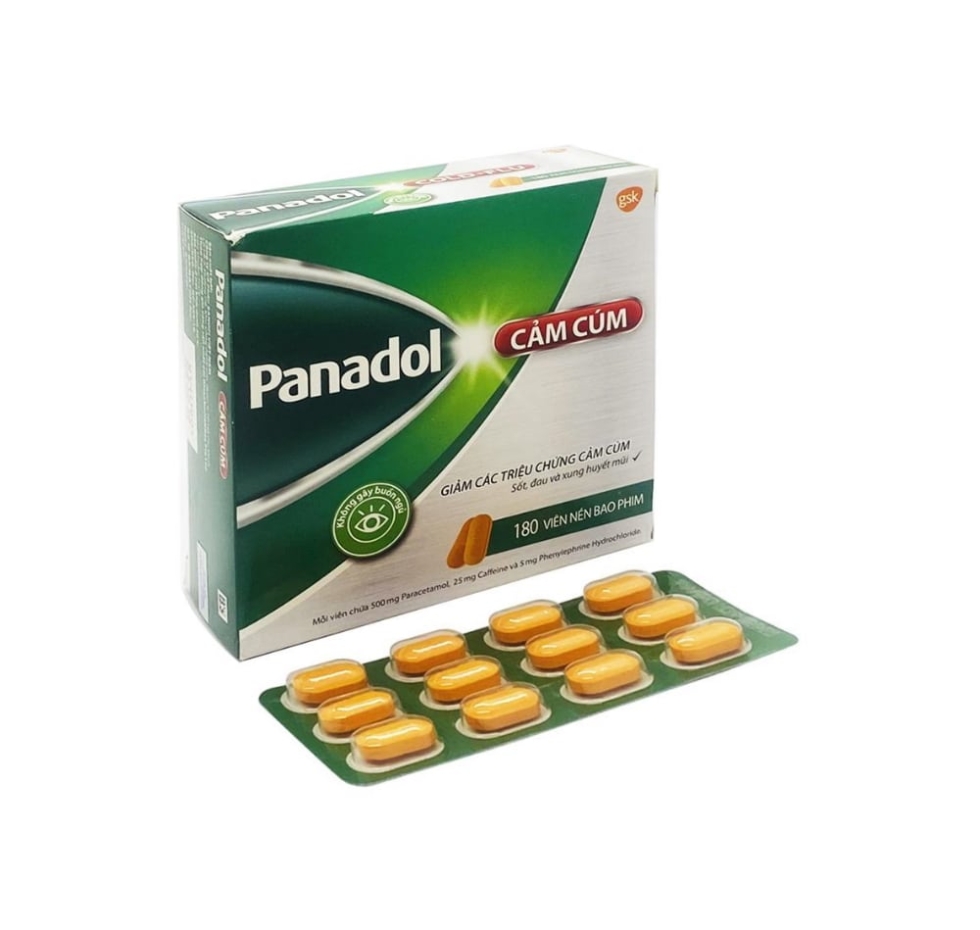 Thuốc Panadol cảm cúm (panadol vàng)