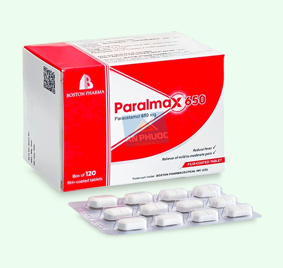 Thuốc Paralmax® 650mg | Paracetamol |【Hộp 120 viên】