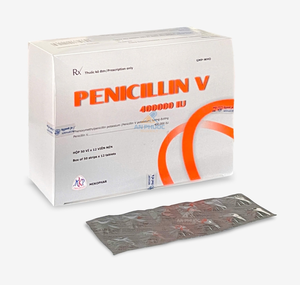 Thuốc Penicillin V® 400000 IU Mekophar |【Hộp 600 viên】