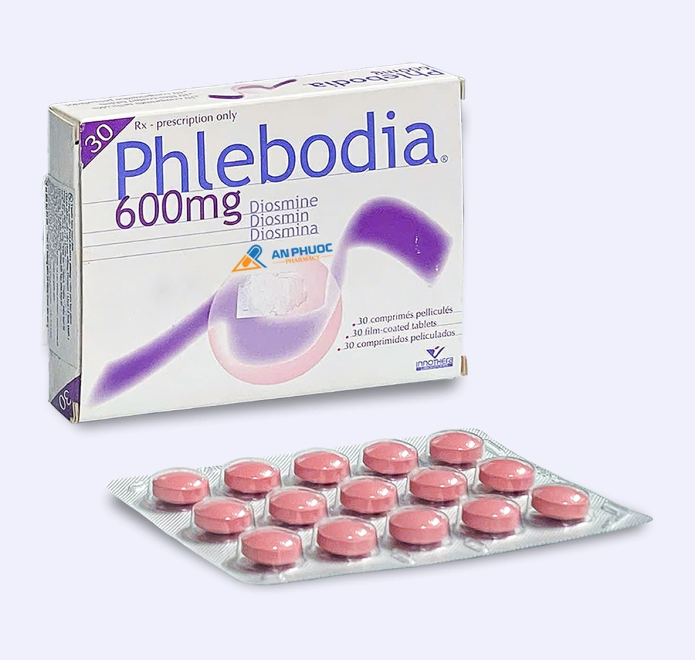 Thuốc Phlebodia® 600mg | Diosmine |【Hộp 30 viên】