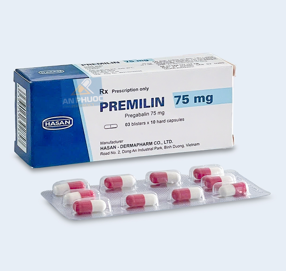 Thuốc Premilin® 75mg | Pregabalin |【Hộp 30 viên】