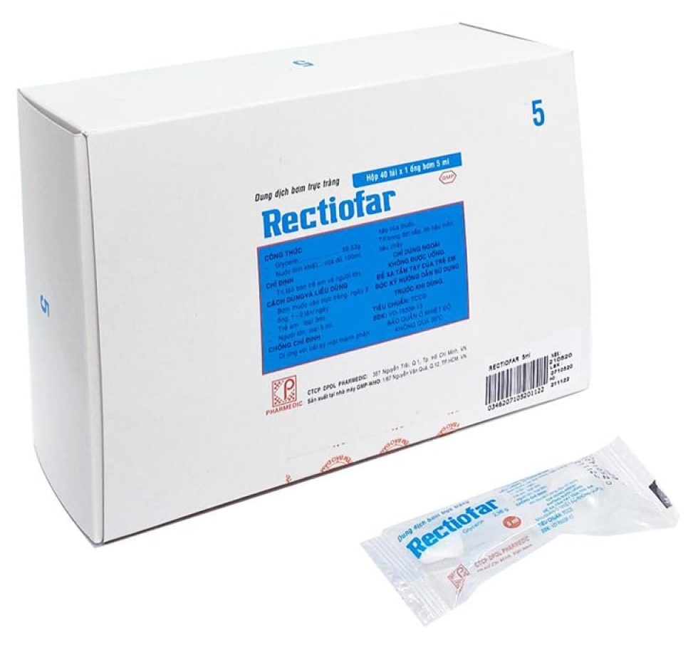 Thuốc Rectiofar 5ml (glycerin)