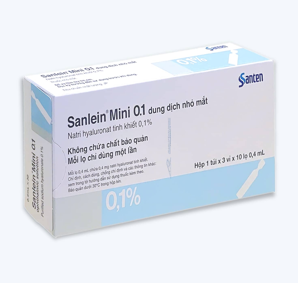 Thuốc Sanlein® Mini 0.1% | Dung Dịch Nhỏ Mắt |【Hộp 30 tép】