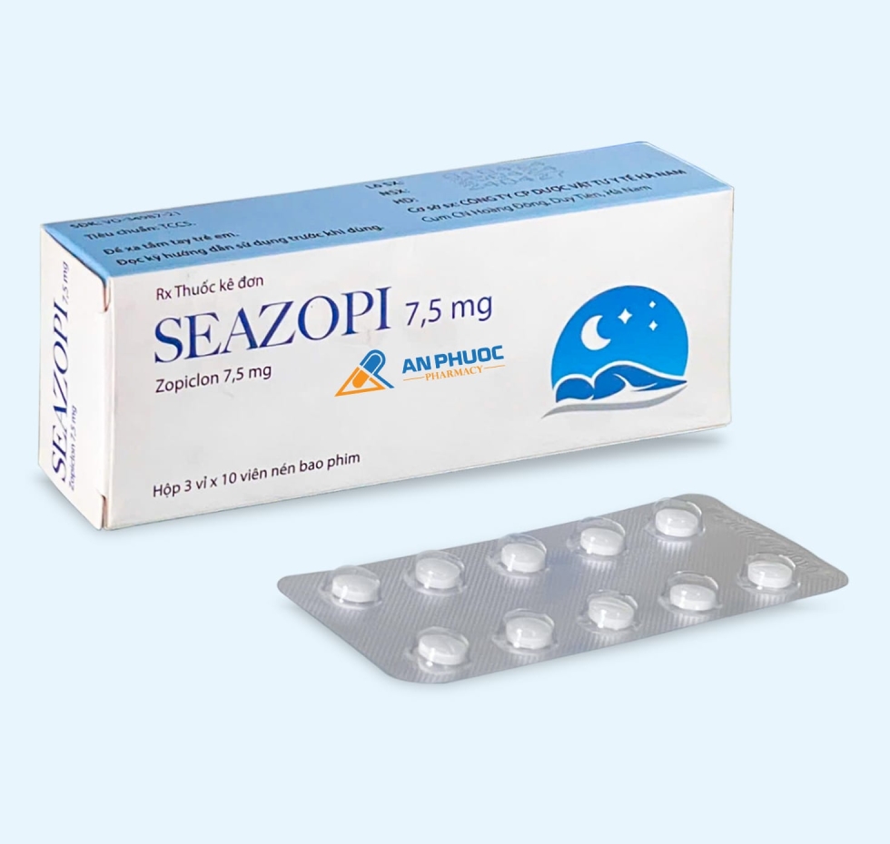 Thuốc Seazopi® 7.5mg | Zopiclone |【Hộp 30 viên】