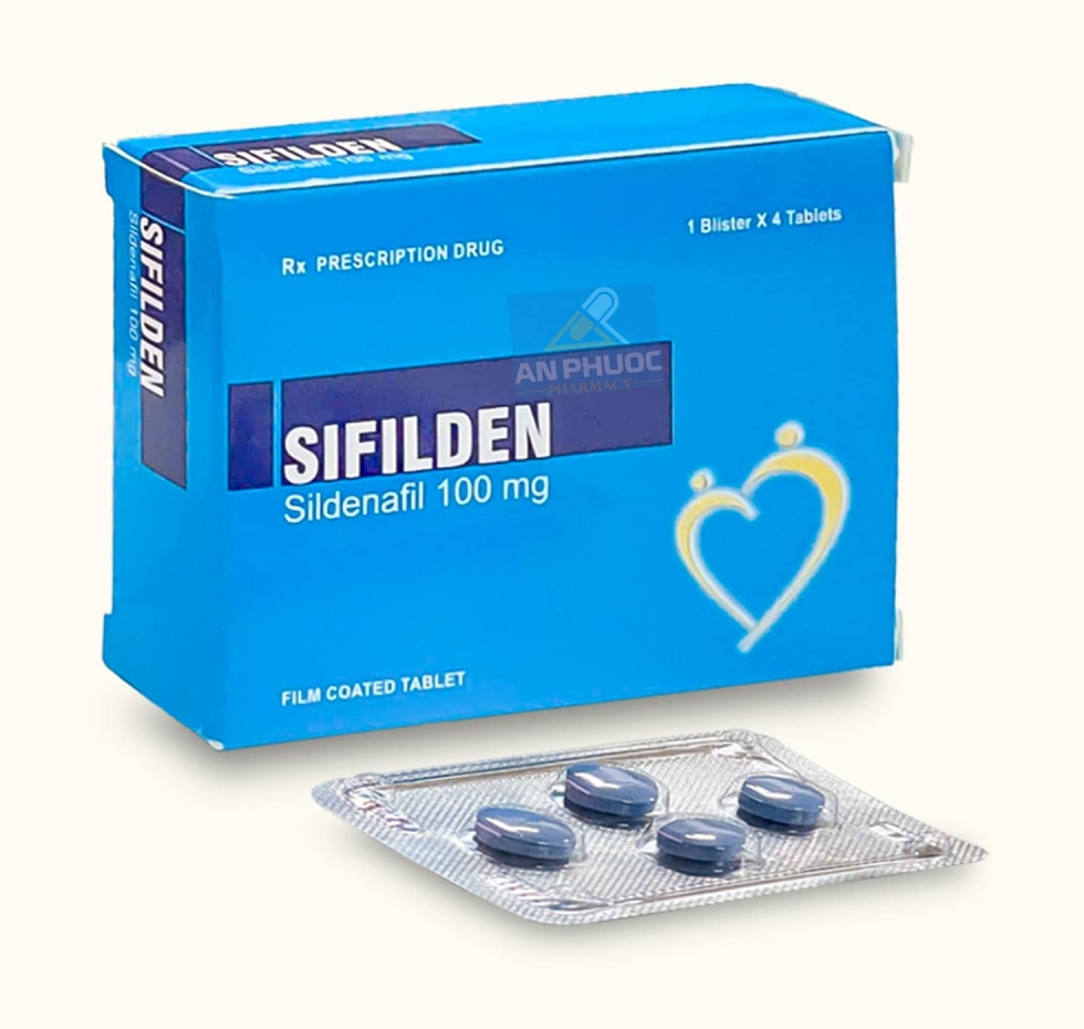 Thuốc Sifilden® 100mg | Sildenafil |【Hộp 4 viên】