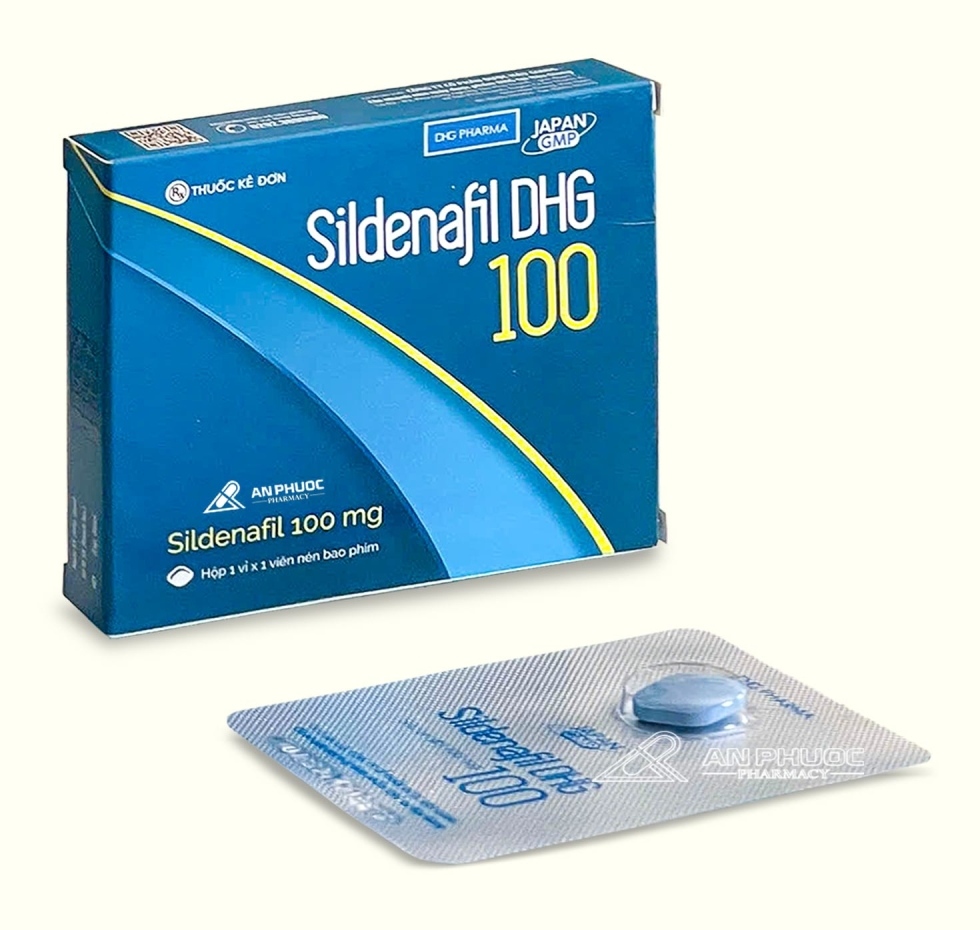 Thuốc Sildenafil DHG® 100mg |【Hộp 1 viên】