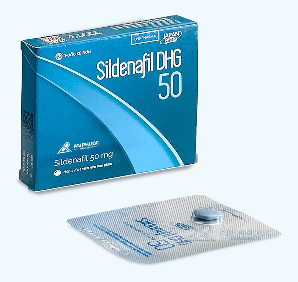 Thuốc Sildenafil DHG® 50mg |【Hộp 1 viên】 