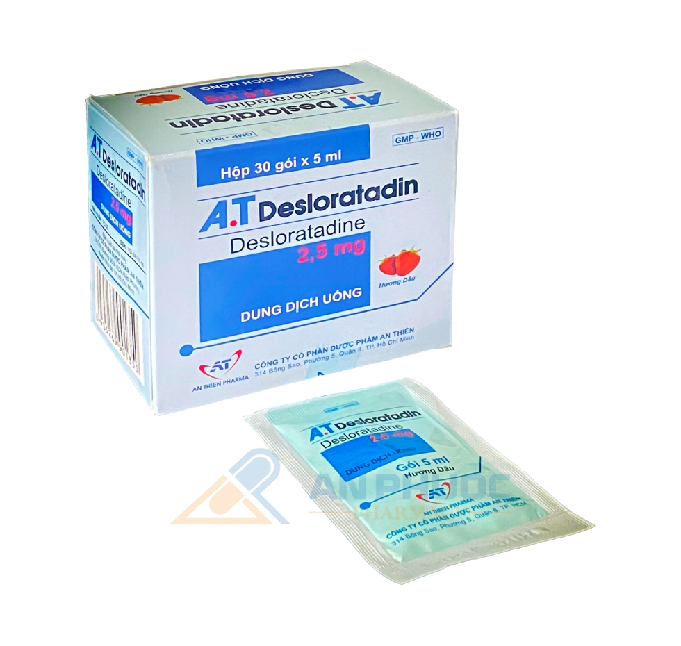 Thuốc Siro A.T Desloratadin™ | Hộp 30 gói x 5ml