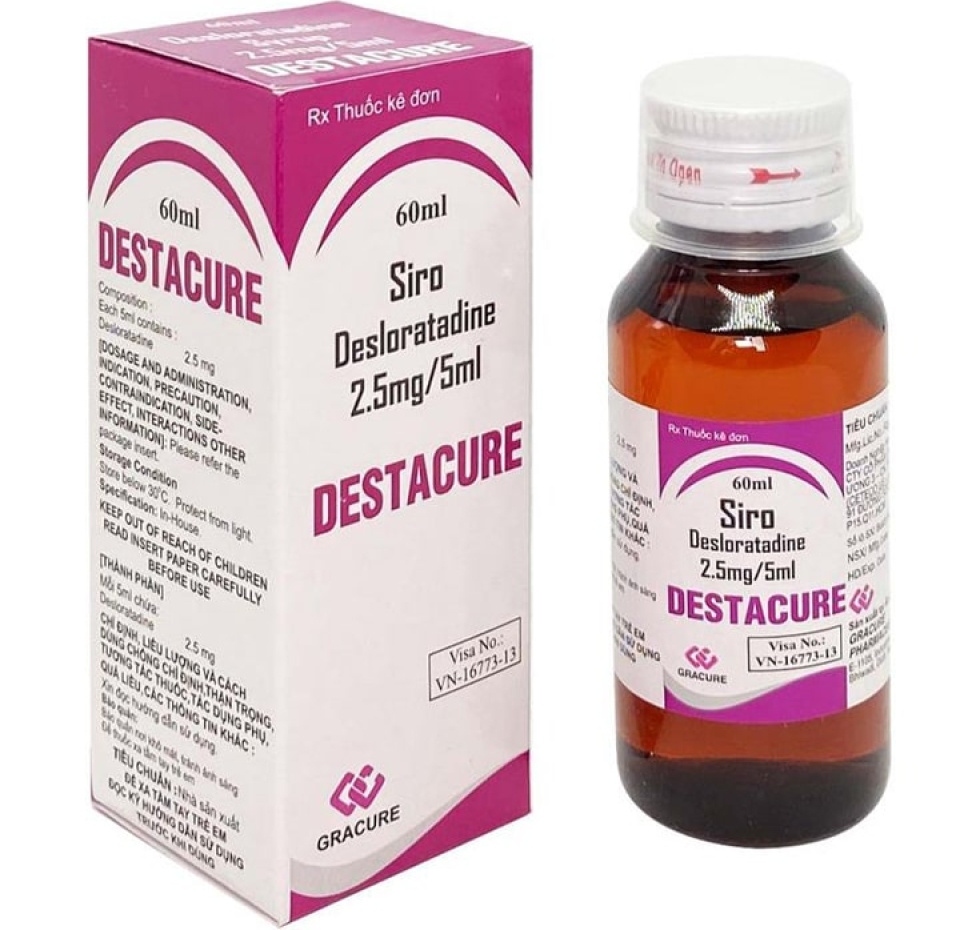 Thuốc siro Destacure (desloratadin)