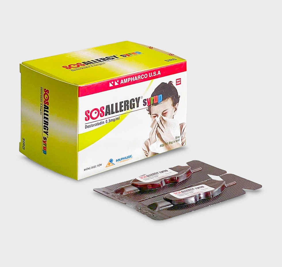 Thuốc SosAllergy Syrup® 0.5mg/ml | Desloratadine