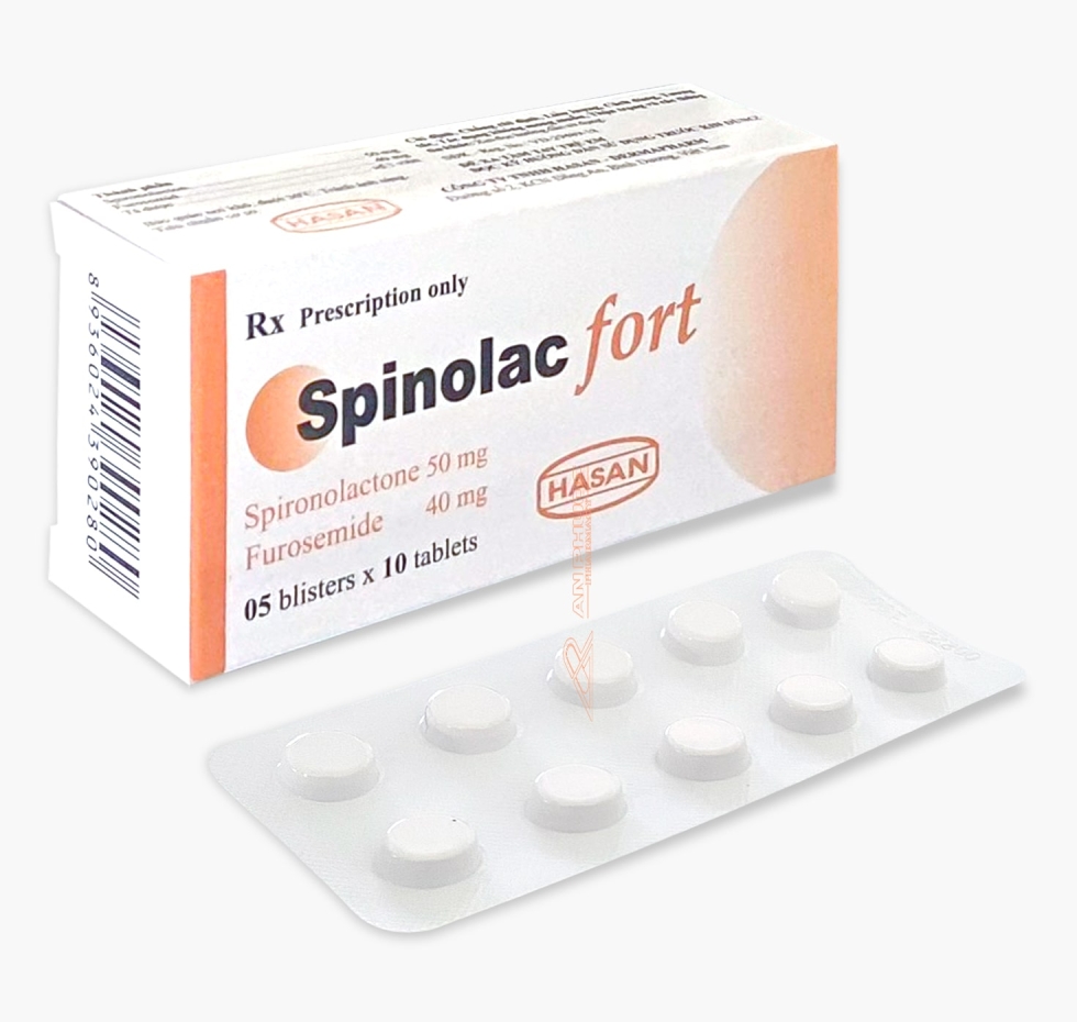 Thuốc Spinolac® Fort | Furosemide & Spironolactone 