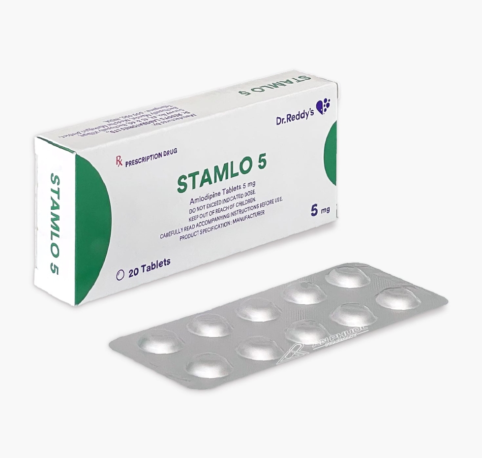 Thuốc Stamlo® 5mg | Amlodipine |【Hộp 20 viên】
