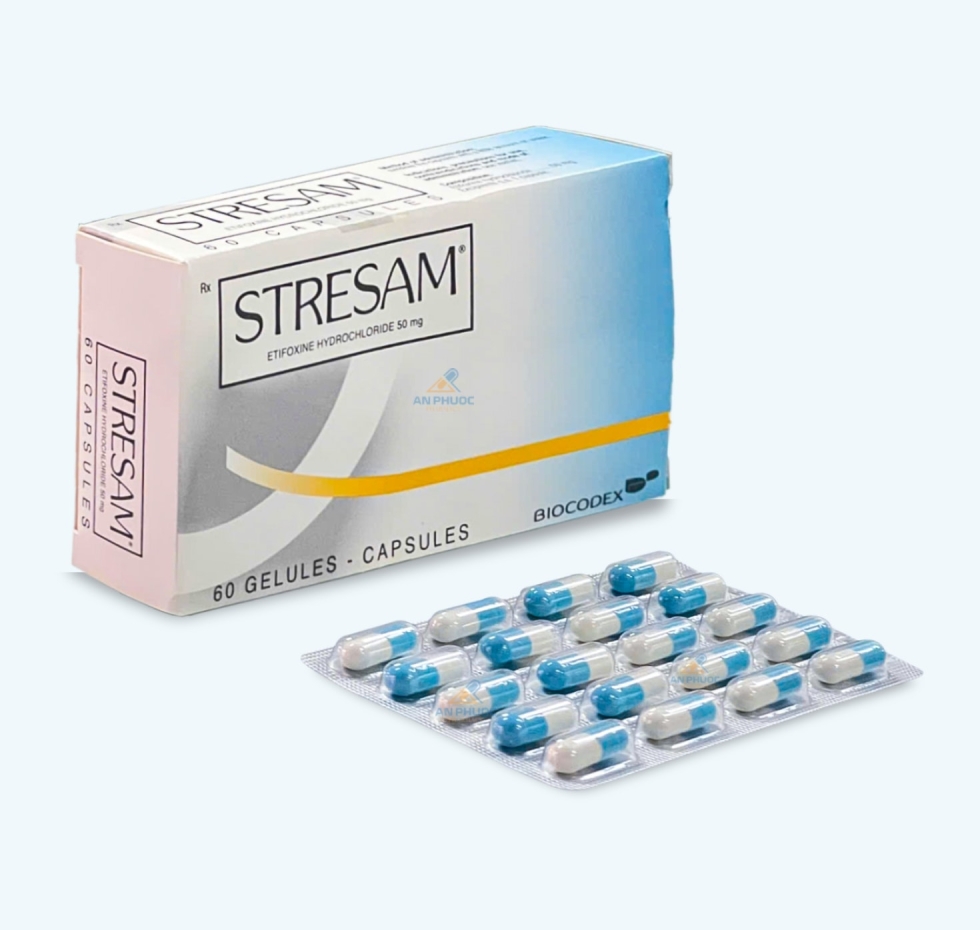 Thuốc Stresam® 50mg | Etifoxine |【Hộp 60 viên】