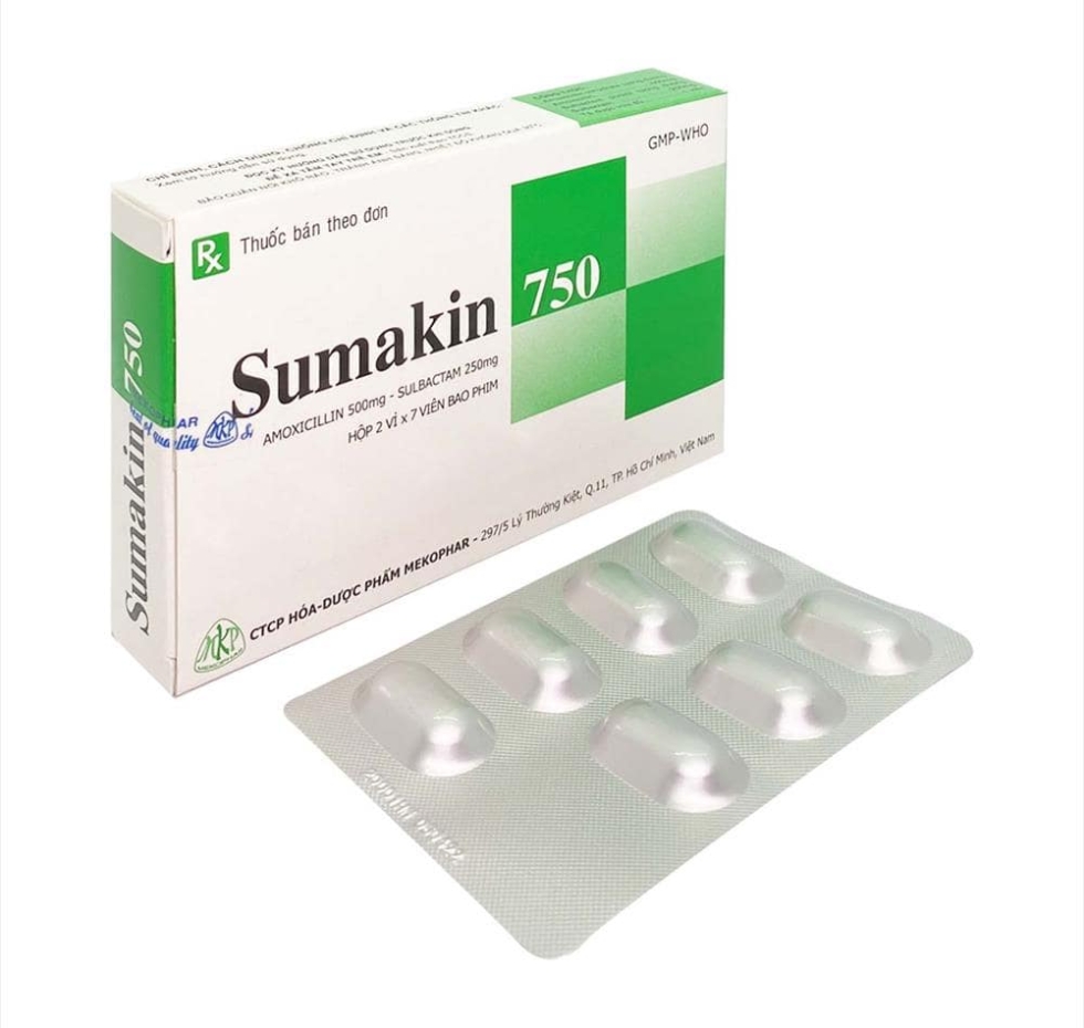 Thuốc Sumakin 500mg/250mg