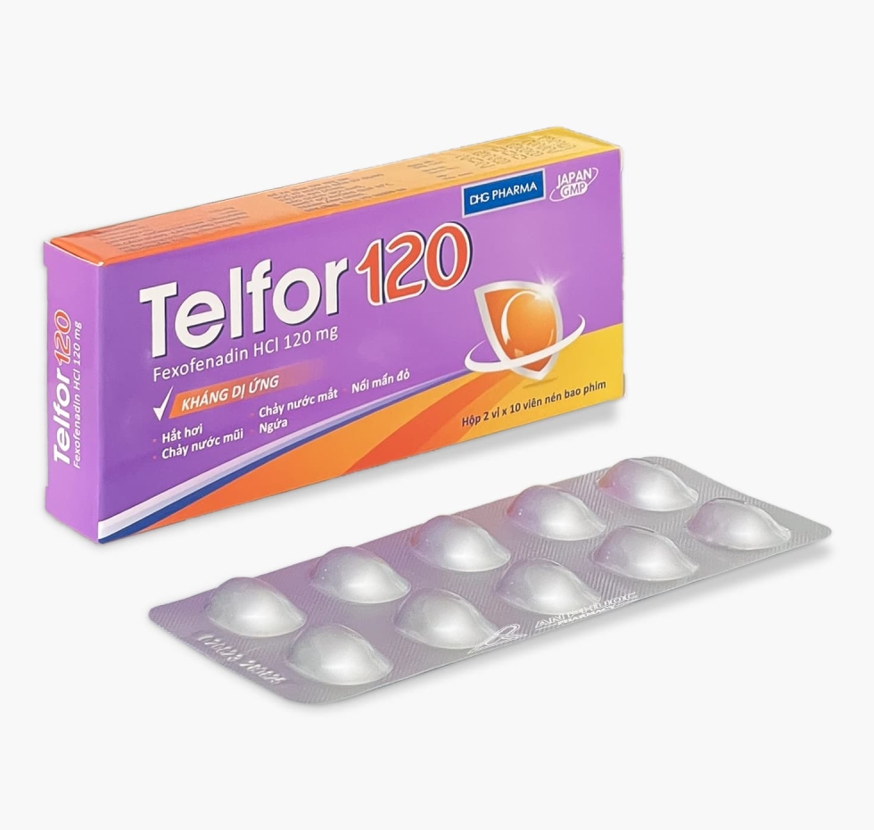 Thuốc Telfor® 120mg | Fexofenadine|【Hộp 20 viên】 
