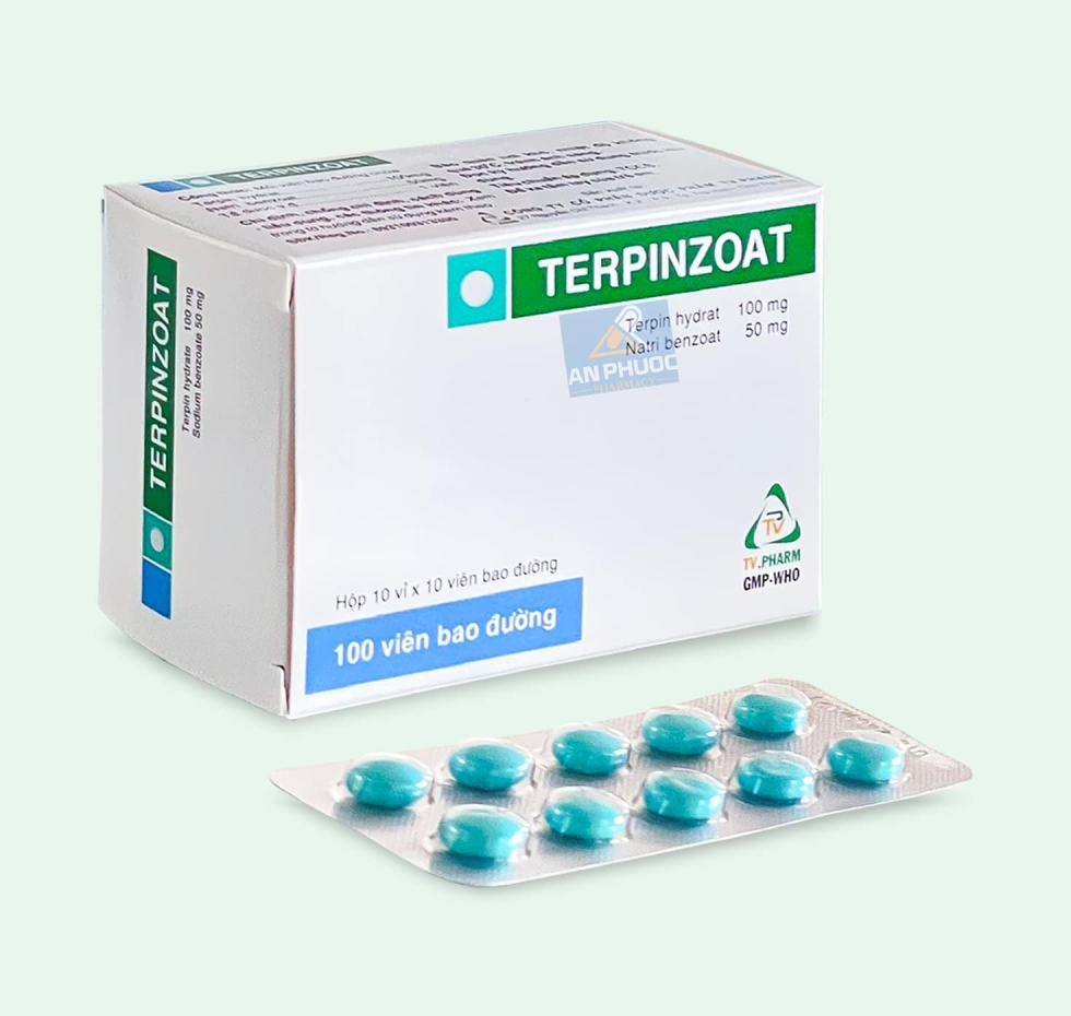 Thuốc Terpinzoat® TV.Pharm |【Hộp 100 viên bao đường】