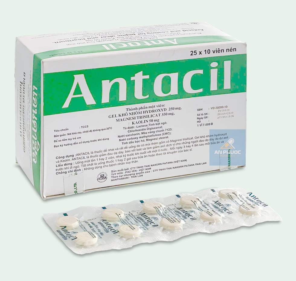 Thuốc Trị Đau Dạ Dày Antacil® |【Hộp 250 viên】