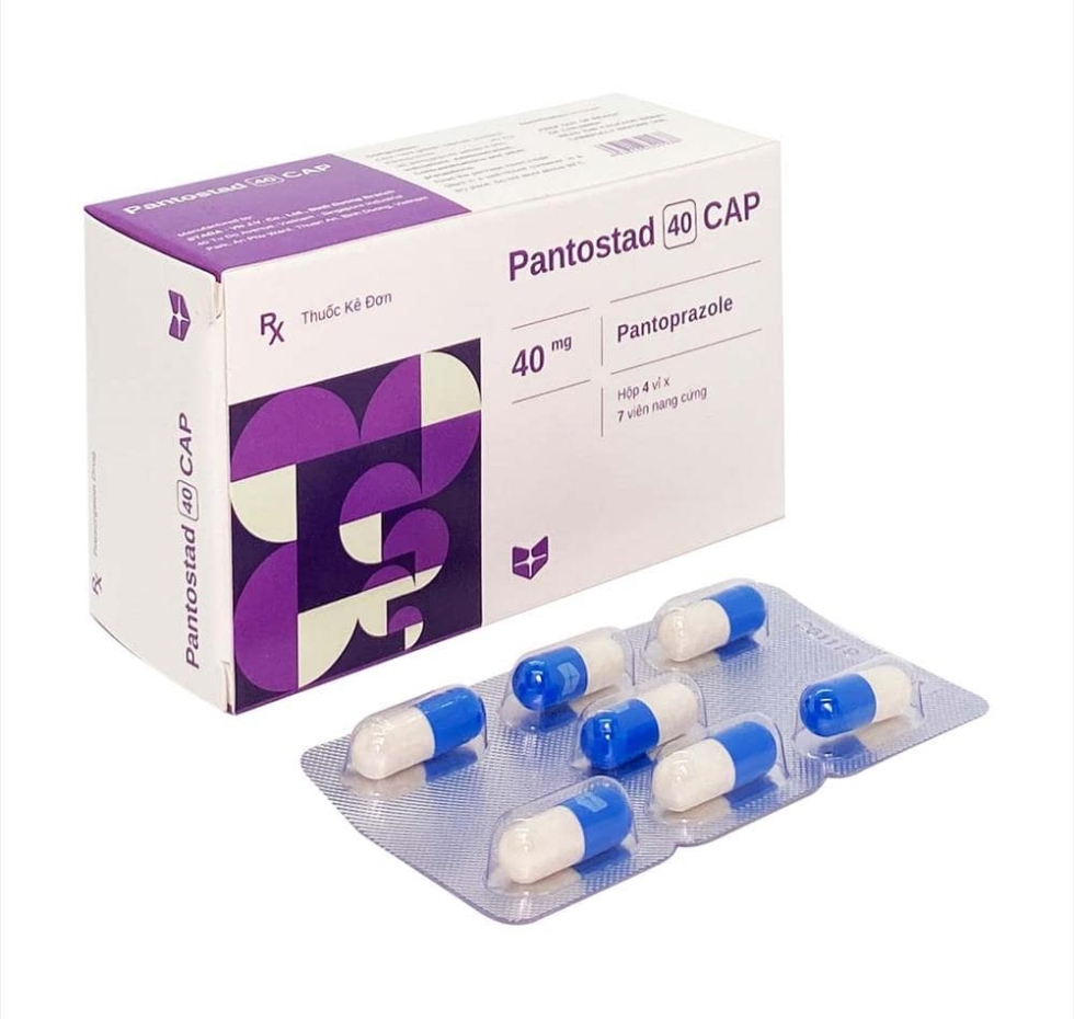 Thuốc trị đau dạ dày Pantostad 40mg capsule