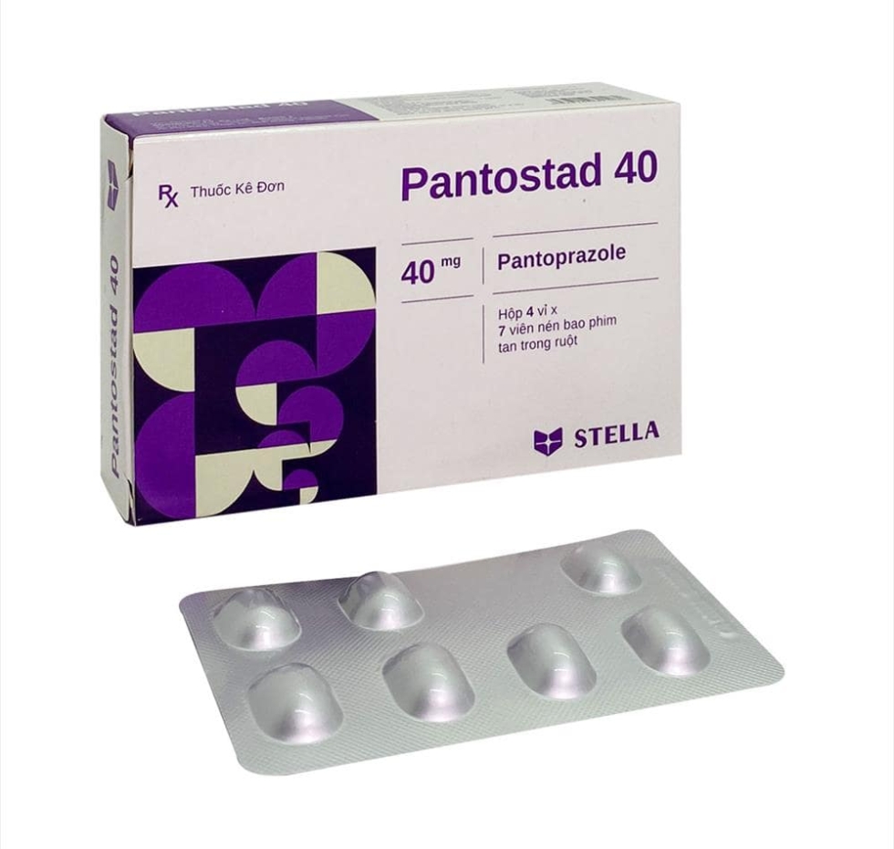 Thuốc trị đau dạ dày Pantostad 40mg viên bao phim