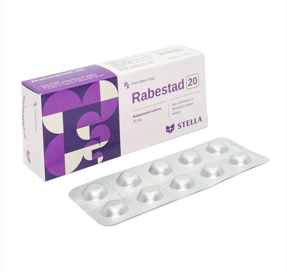 Thuốc trị đau dạ dày Rabestad 20mg 