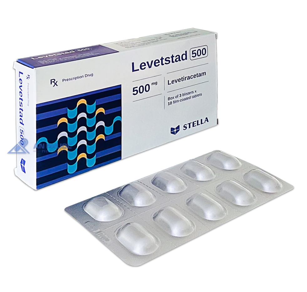 Thuốc trị động kinh Levetstad 500mg 