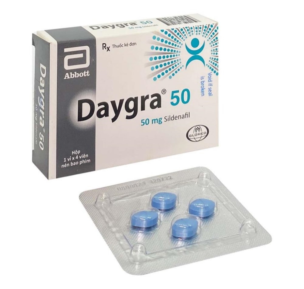 Thuốc trị rối loạn cương dương Daygra 50mg