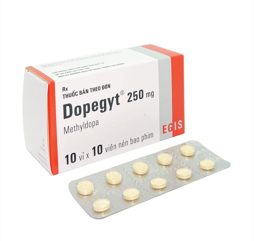 Thuốc trị tăng huyết áp Dopegyt 250mg