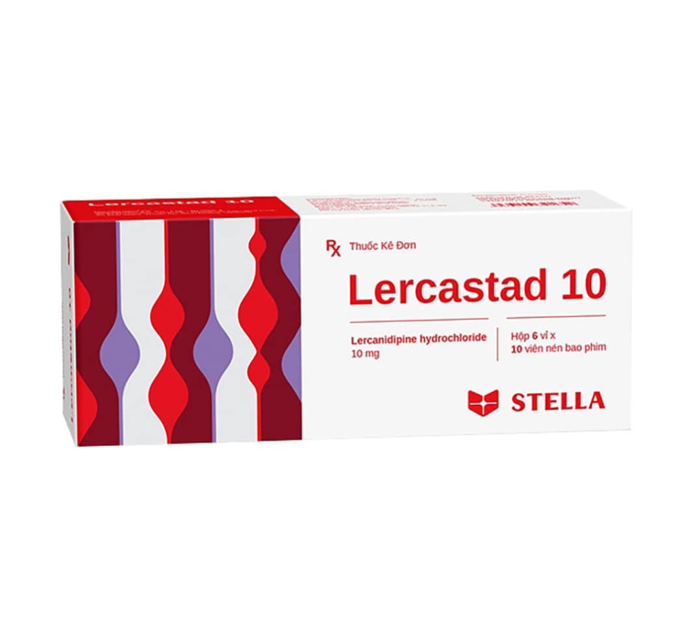 Thuốc trị tăng huyết áp Lercastad 10mg