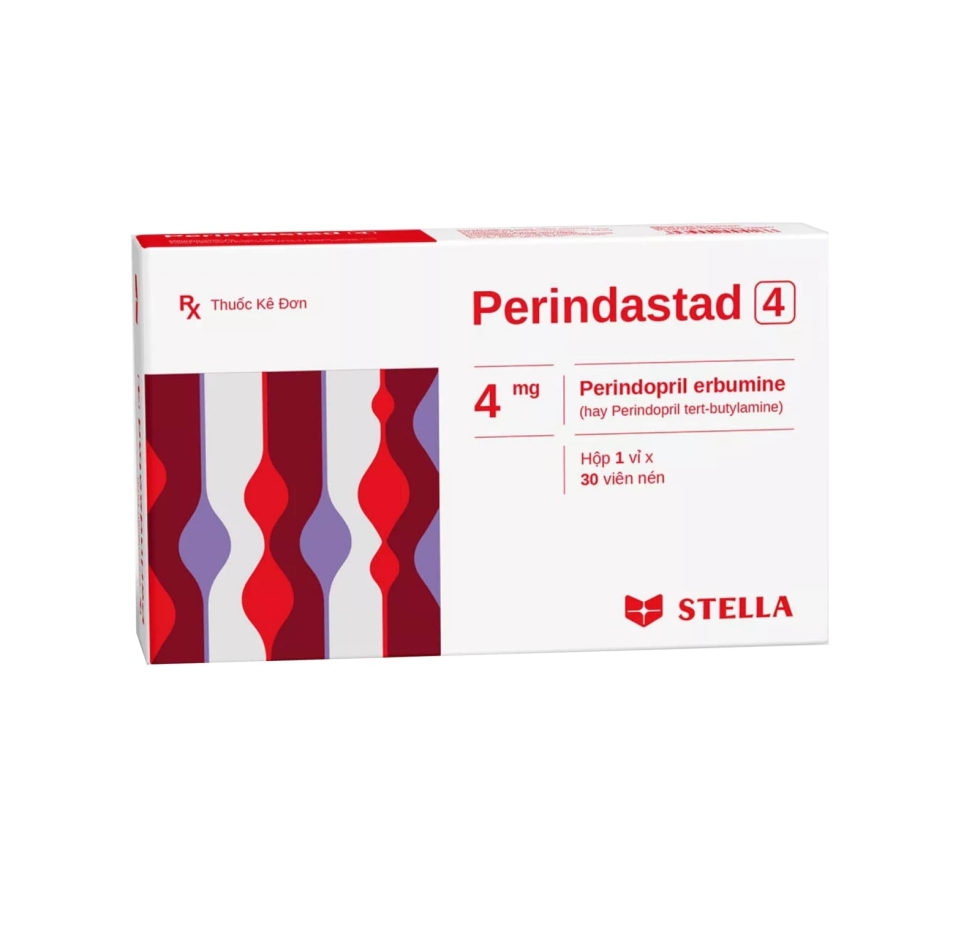 Thuốc trị tăng huyết áp Perindastad 4mg 