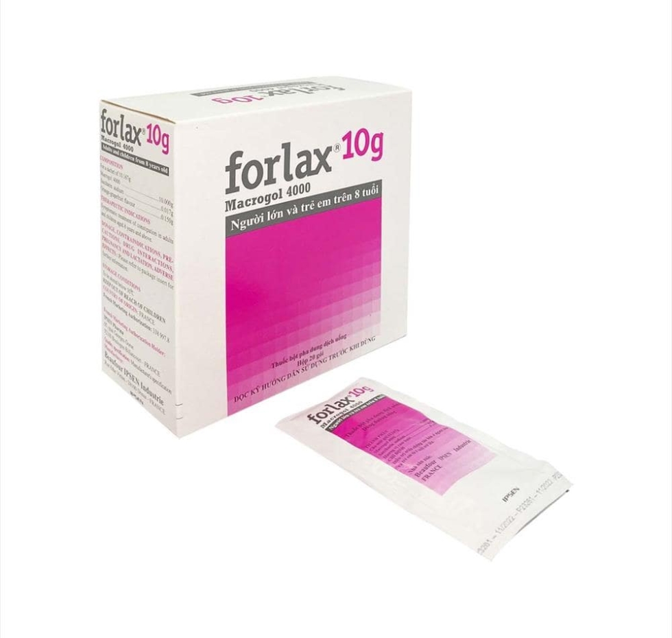 Thuốc trị táo bón Forlax 10g