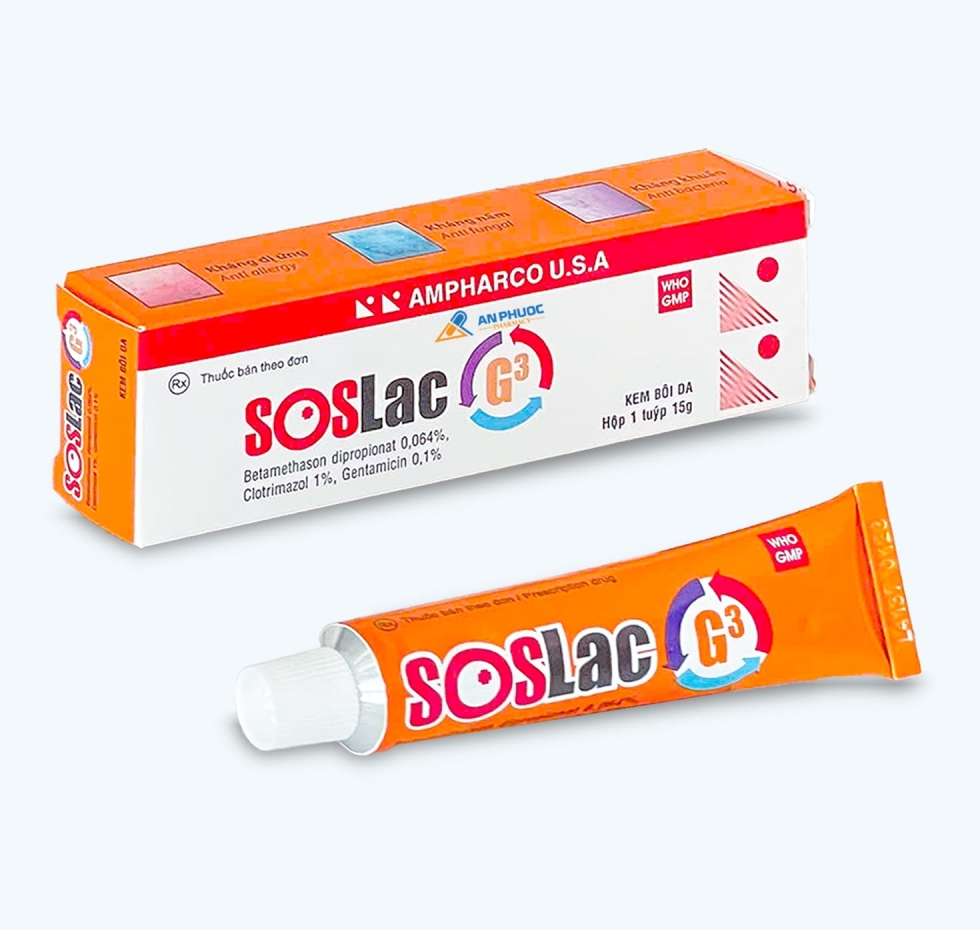 Thuốc Trị Viêm Da Soslac G3® |【Tuýp 15 gam】