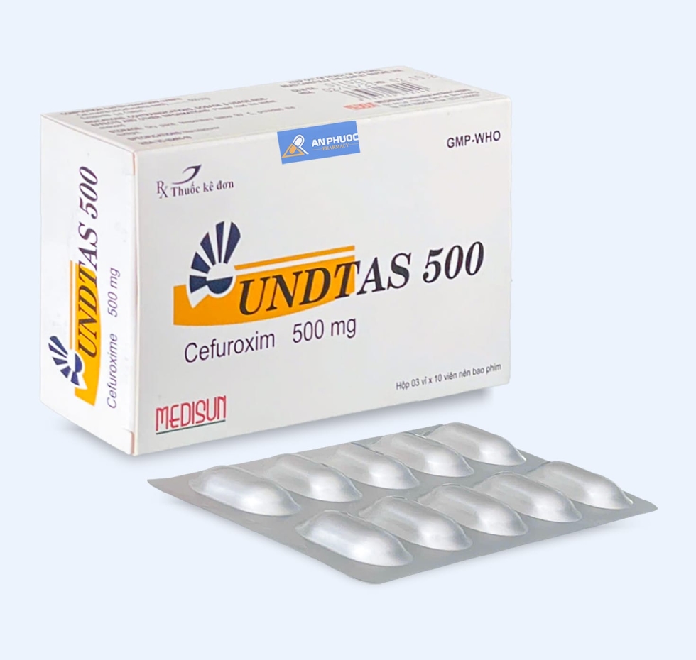 Thuốc Undtas® 500mg | Cefuroxime 