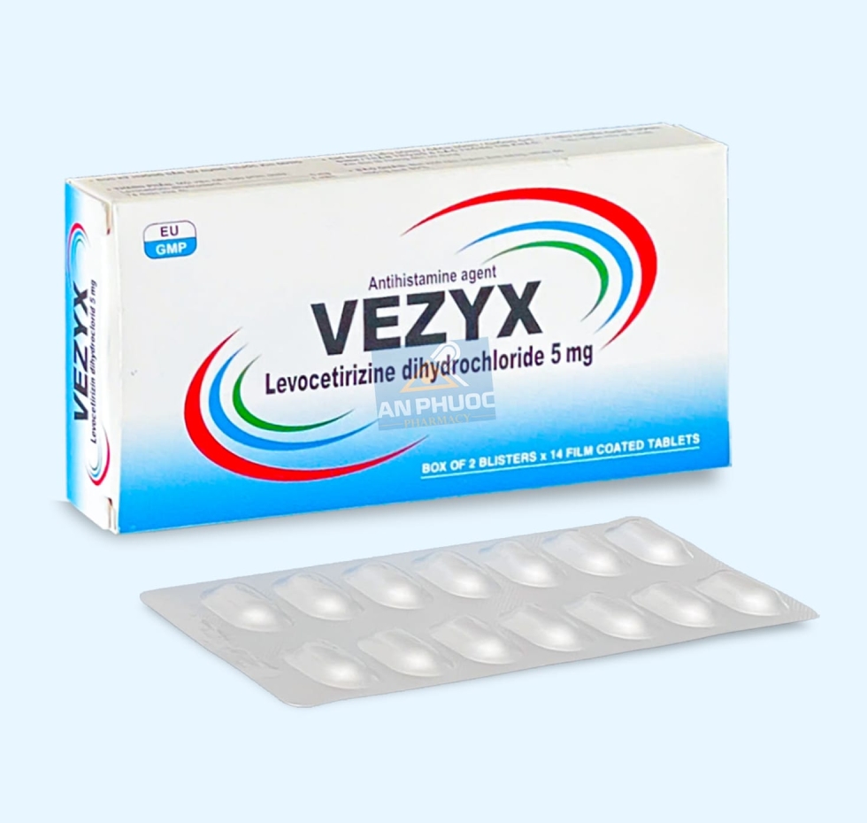 Thuốc Vezyx® 5mg | Levocetirizine |【Hộp 28 viên】