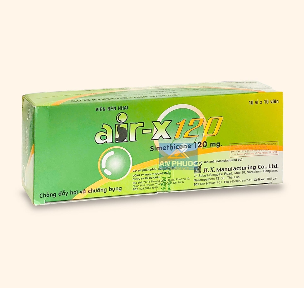 Thuốc Viên Nén Nhai  Air-X® 120 |【Hộp 100 viên】