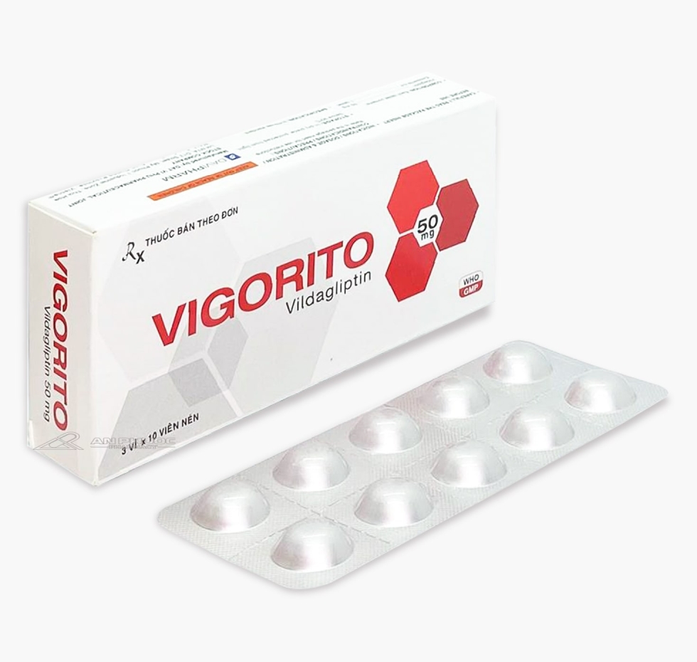 Thuốc Vigorito® 50mg【Hộp/30 viên】| Vildagliptin