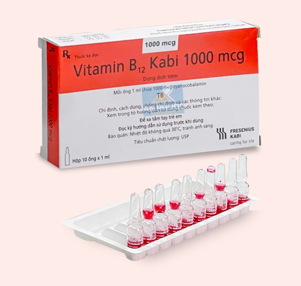 Thuốc Vitamin B12 Kabi 1000mcg inj (ống 1ml)