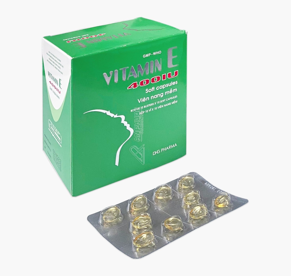 Thuốc Vitamin E 400 IU DHG | Dl-alpha tocophryl acetat