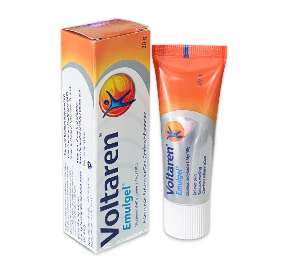 Thuốc Voltaren Emulgel® 20g | Diclofenac diethylamine 1.16/100g
