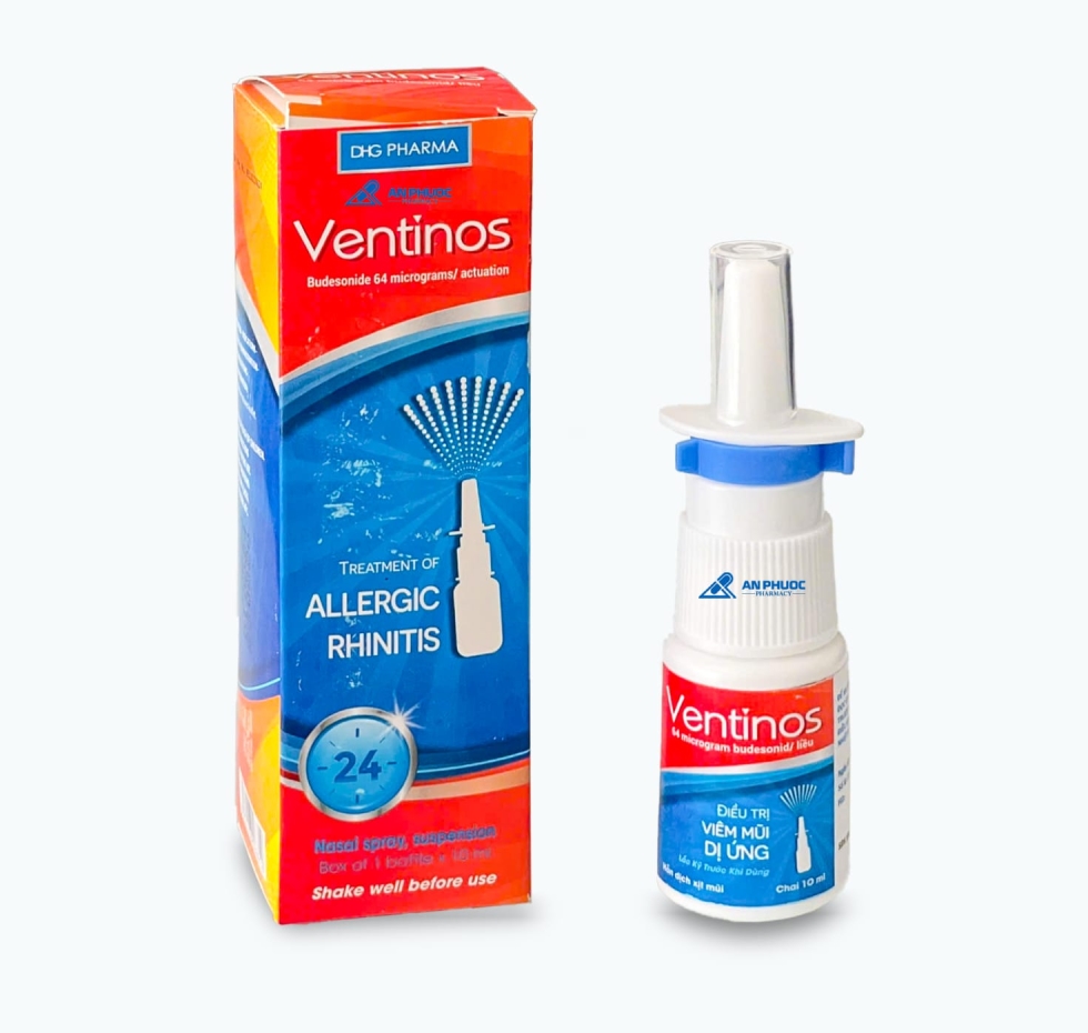 Thuốc Xịt Mũi Ventinos® | Budesonid |【Lọ 10 ml】